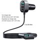 thumbnail image 2 of Adaptador de cargador de coche Adaptador de cargador de coche de 72 W con cable de 1,5 m Adaptador de corriente de 5 puertos para Samsung Huawei, 2 of 2