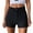 Black, variant on Hienoo Women's Black Denim Shorts Mid Rise Slim Fit Casual Jean Shorts, Sizes S-XXL