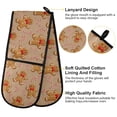 thumbnail image 4 of Dailycode Double Sided Oven Mitt with Loop Heat Resistant Kitchen Long Potholders 7" x 35" Candy Cane Gingerbread Man, 4 of 6