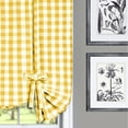 thumbnail image 5 of Achim Home Furnishing: Buffalo Yellow Plaid Modern Window Curtain Panel : 42" x 63" Tie Up Shade, 5 of 5