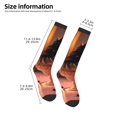 thumbnail image 2 of Daiia Sports Socks Colorful Cake Ice Cream Printed Novelty Crew Socks for Men Women Knee High Socks Cotton Socks Soft & Breathable Support Unisex Socks, 2 of 9
