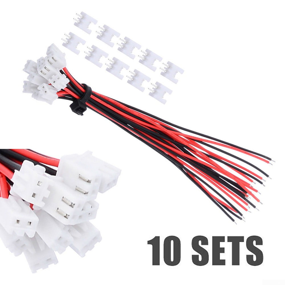 Details about   10/20 Sets 2 Pin Mini Micro JST XH2.54mm 24AWG Connector Plug With 150mm Wires 