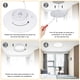 thumbnail image 2 of Absorbe la luz del domo Irfora Lámpara de techo de fácil instalación de 24 W, ángulo de haz de 120 grados, plástico completo bien sellado para el espacio de trabajo de la sala de estar Irfora Absorbe la luz del domo, 2 of 2