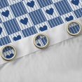 thumbnail image 4 of Homewish Geometric Plaid Stripes Blackout Curtains Set of 2 (52x84 Each) For Kids Boys Girls,Love Heart Print Window Curtains,Abstract Minimalist Curtains and Drapes,Lightweight Room Decor, 4 of 6