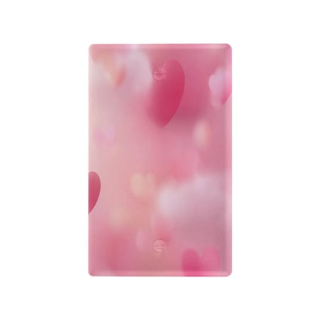 IAUYY Retardant PC Material Unused Outlet Cover Switch Plate Covers Easy DIY Installation with Screws Light Switch Cover Plate Romantic Wallpaper