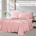 thumbnail image 5 of Southshore Fine Living, Inc. Split King Sheet Set, Fitted and Flat Sheet, Pink Pillow Cases, Pink, 5 of 9