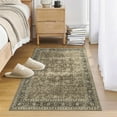 thumbnail image 4 of BERTHMEER 2'x3' Small Brown Area Rugs for Bathroom Bedroom Entryway Kitchen Dorm Entrance Vintage Non Slip Washable Oriental Traditional Distressed Rugs, 4 of 5