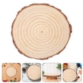 thumbnail image 3 of Rodaja de madera redonda y grande para centros de mesa. Rodaja de madera sin tratar. Centro de mesa de madera., 3 of 7