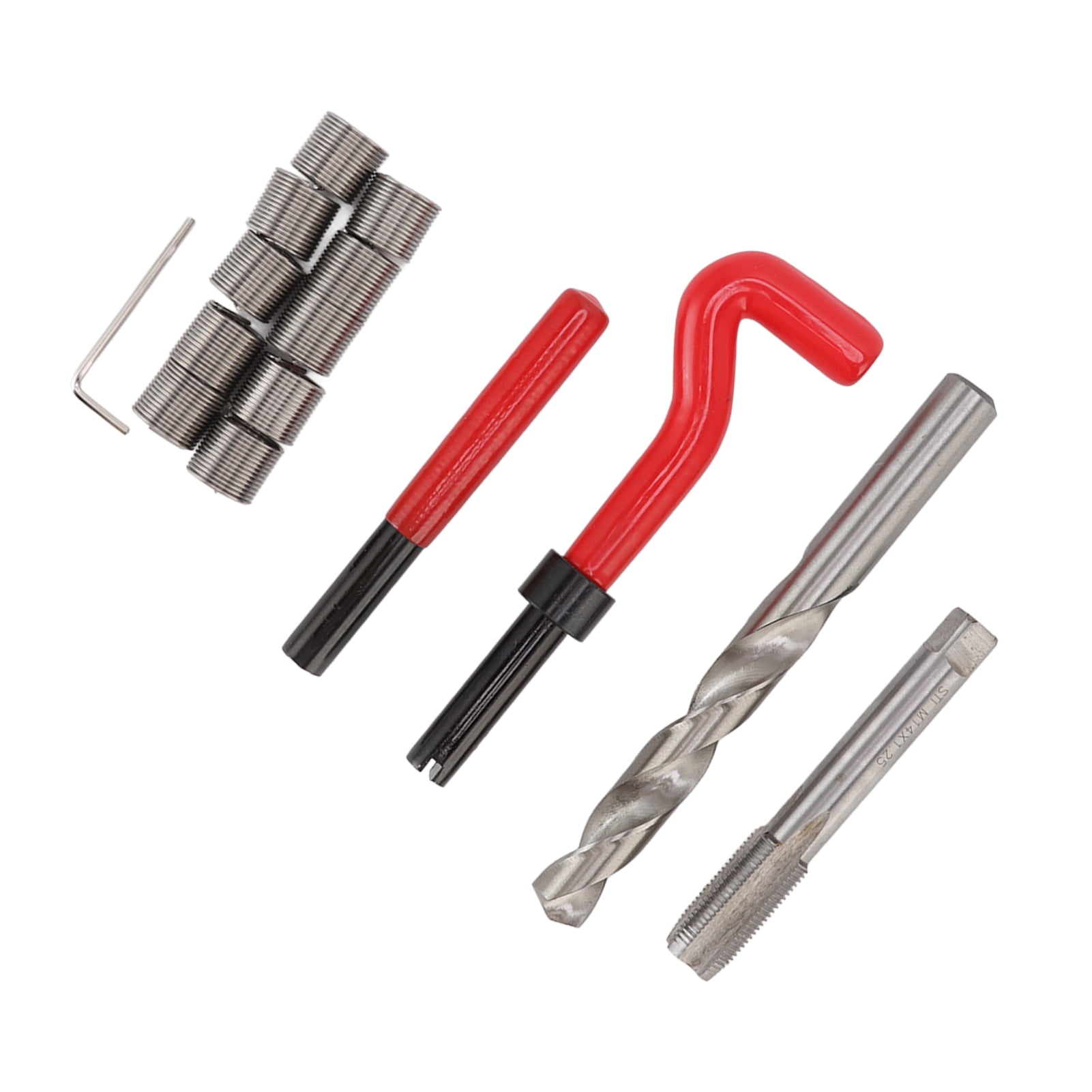 Drill Tap Insertion Tool, Steel 15pcs Thread Repair Kit High Strength