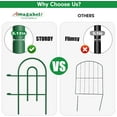 thumbnail image 6 of Amagabeli Decorative Garden Fence 24 in x 35 ft Rustproof Green Iron Landscape Wire Folding Fencing Ornamental Panel Garden Border Fence Edge Section Edging Patio Flower Bed Fencing Outdoor Fences, 6 of 8