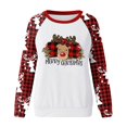 thumbnail image 5 of Offres du Black Friday! 2022 JERDAR Hauts de Noël pour Femmes T-shirt Imprimé Mode Ample Manches Longues Blouse Col Rond Hauts Décontractés Rouge G, 5 of 5