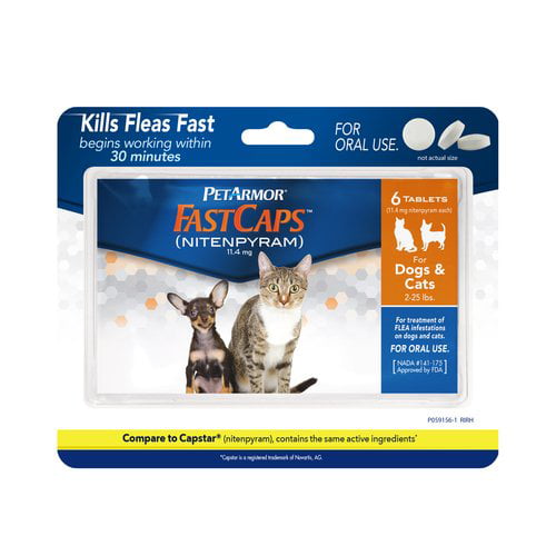 PetArmor FastCaps (Nitenpyram) Oral Flea Tablets for Small Dogs and