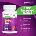 thumbnail image 2 of Nuvicare Tension Headache Relief Pills with 500mg Acetaminophen and 65mg Caffeine - Non Aspirin Pain Reliever Aid - Compare to Active Ingredient in Excedrin Tension Headache (100 Caplets), 2 of 9