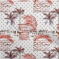 thumbnail image 1 of oneOone Georgette Viscose Red Fabric Tropical Diy Clothing Quilting Fabric Print Fabric By Yard 42 Inch Wide, 1 of 4