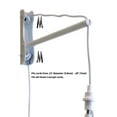 thumbnail image 5 of MAST Plug-In Wall Mount Pendant, 2 Light White Cord/Arm with Diffuser, Textured Oatmeal Shade 14x16x10, 5 of 7