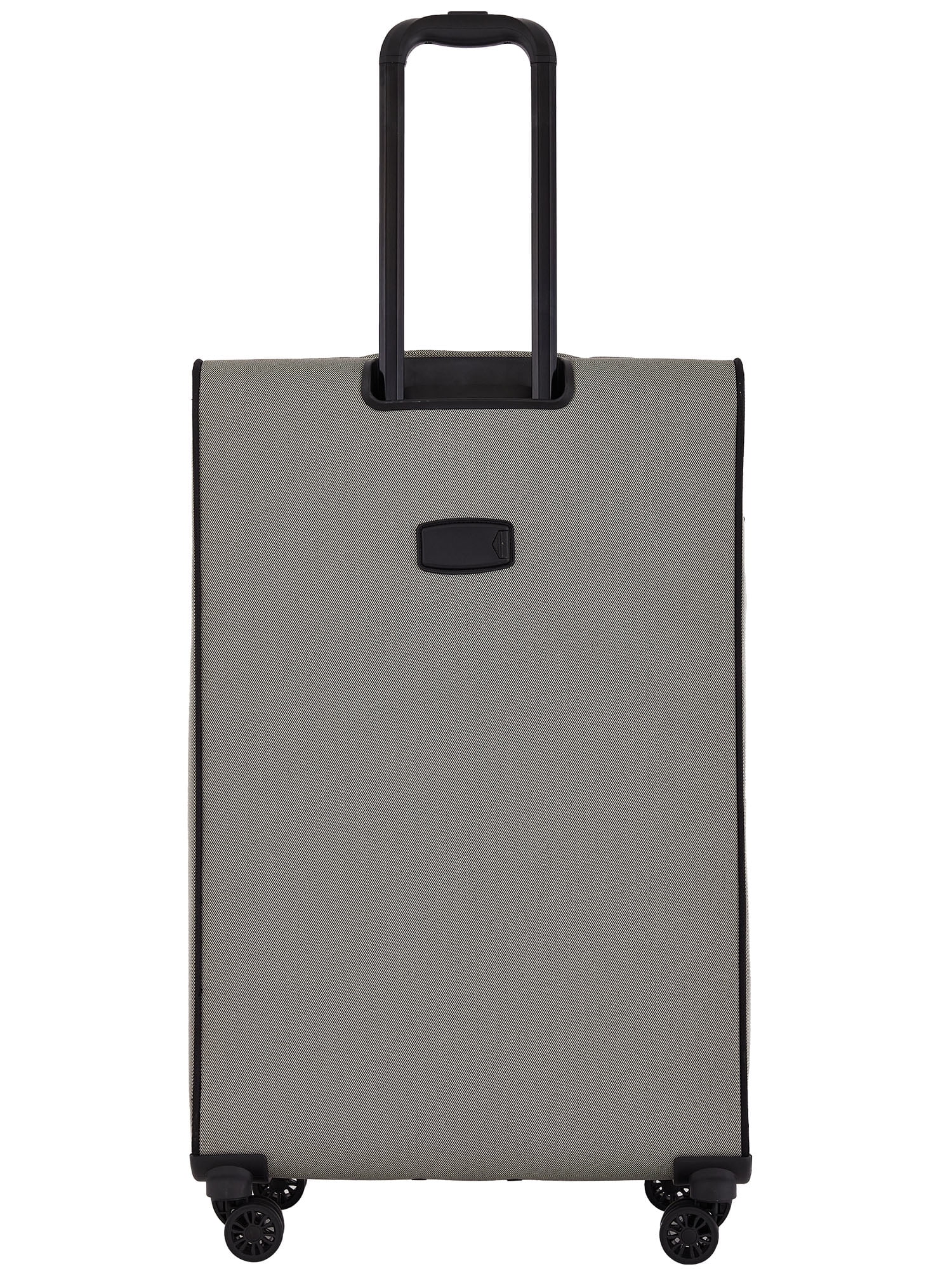 French Connection 3pc Expandable Rolling Softside Luggage Set, Whitecap Gray