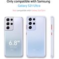 thumbnail image 6 of Zero Serie for Samsung Galaxy S21 Ultra Case 5G, [Wireless Charging Support] [Translucent Matte Thin Phone Case] Shockproof Slim Cover 6.8'', White, 6 of 14