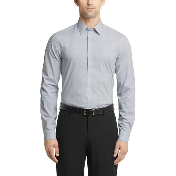 Calvin Klein Men Slim fit Dress Shirt XL 17 in 34-35 White