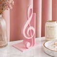 thumbnail image 3 of KGJQ 3D Printed Treble Clef Bookends, Music Note Shelf Organizer, Non-Slip Modern Bookend with Stable Support, Sturdy Music Themed Book Stand for Desk Decor, 3 of 7