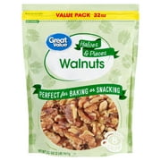 Great Value Halves & Pieces Walnuts, 32 oz
