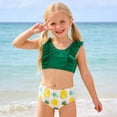 thumbnail image 2 of FUZHIQ Girls Two Pieces Swimsuits Cute Ruffle Bikini Set Hawaiian Beach Sport Bathing Suit Set Pool Swimwear,2-3 Years, 2 of 6