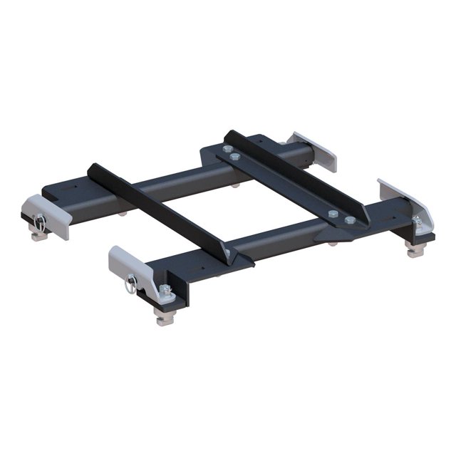 CURT 16023 Fifth Wheel Trailer Hitch Adapter Plate Adapts Curt 5th Wheel Sliders To Mount To OEM Puck System; Carbide Powder Coated