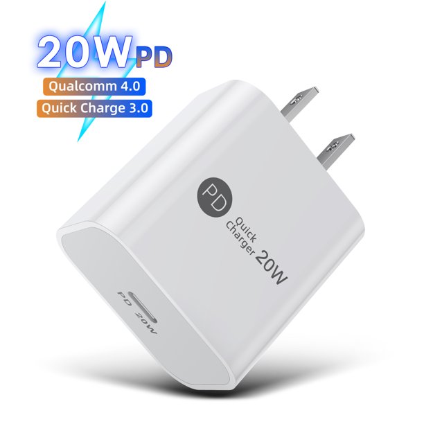 Usb C Charger w Pd Power Adapter Fast Wall Charger Ultra Compact Type C Charger Compatible With Iphone 12 12 Pro 12 Pro Max 11 Ipad Pro Samsung Galaxy And More White Walmart Com Walmart Com