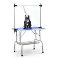 thumbnail image 6 of Pefilos 36" Dog Grooming Table for Medium Small Dogs Professional Portable Trimming Table with Arm/Noose/Mesh Tray Pet Grooming Table, Blue, 6 of 17