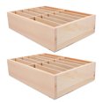 thumbnail image 1 of ETHZZLE 2Pcs Beige Wooden Phone Holder Desktop Organizer for Classroom Phone Management and Storage, 1 of 8