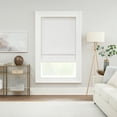 thumbnail image 3 of Eclipse Drew Textured Solid, 100% Total Blackout, Cordless Roman Shade, White, 36 x 64, 3 of 10