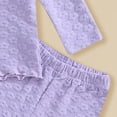 thumbnail image 6 of Ccpelsie Little Girls 2 Piece Clothing Sets Toddler Unicorn Sweatshirts and Cotton Fall Winter Casual Outfits 3-8T(Purple,4-5 Years), 6 of 6