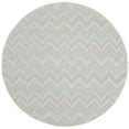 thumbnail image 2 of Safavieh Courtyard Thorley Chevron Indoor/Outdoor Area Rug, Light Gray/Aqua, 5'3" x 5'3" Round, 2 of 7