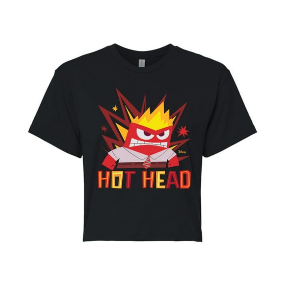 Disney - Inside Out 2 - Hot Head Anger - Junior's Cropped Tee
