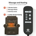thumbnail image 6 of MCombo Dual Motor Power Lift Recliner Chair with Massage and Dual Heating for Senior, Fabric 7888 (Coffee, Medium), 6 of 10