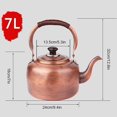 thumbnail image 2 of Stovetop Tea Kettle Whistling Teapot Tea Kettle Copper Whistling Tea Kettle Vintage Tea Kettle Whistling Tea Pots Teapot Stovetop with Handle Coffee Pots for Gas Stove Stove Top Kettle Tea Pot (Color, 2 of 7