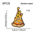 thumbnail image 7 of Jiibva 8 PCS Pizza Iron on Patches, Pizza Patch for Clothing Food Patch Food Style Applique Sewing Patches for Hot Clothing, Bags, Jackets, Jeans, 7 of 7