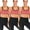 Watermelon RedX3, variant on 3 pack Sports Bra for Women Ladies Gym Sports Bra Vest Medium Support Racerback Sports Bra Women Removable Padded Sports Bras for Workout Fitness Yoga