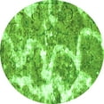 thumbnail image 1 of Ahgly Company Indoor Round Abstract Green Modern Area Rugs, 7' Round, 1 of 4