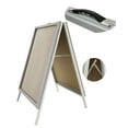 thumbnail image 4 of FixtureDisplays A-Frame Sidewalk Sign MenuBoard Snapframe Restaurant 2-Sided A-Board Graphic Poster Banner 13789, 4 of 9