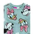 thumbnail image 5 of Disney Daisy Duck Minnie Mouse Fleece Pullover Sweatshirt and Ribbed Flare Leggings Outfit Set Toddler to Big Kid, 5 of 5