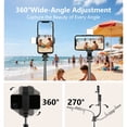 thumbnail image 6 of DAYBETTER Selfie Stick with LED Light & Wireless Remote Control, Portable Phone Tripod for Iphone/Android, 6 of 8