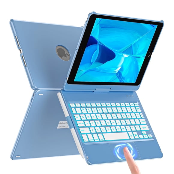 Funda Teclado aMZCaSE para iPad 9ª Generación 10.2" Azul