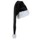thumbnail image 1 of Christmas Velvet Santa Hat Unisex Comfortable Black and White for Adults, 1 of 5