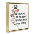 thumbnail image 4 of Stupell Industries Road To My Heart Typography Painting Gold Floater Framed Canvas Art Print Wall Art, 25 x 25, 4 of 10