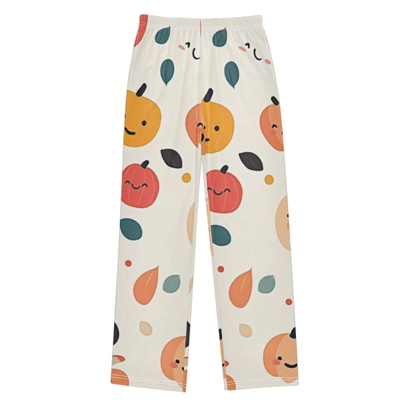Halloween Cute Pumpkin Pajama Pants Soft Lightweight Lounge Pants Bottoms Sleep Pants Warm Comfy