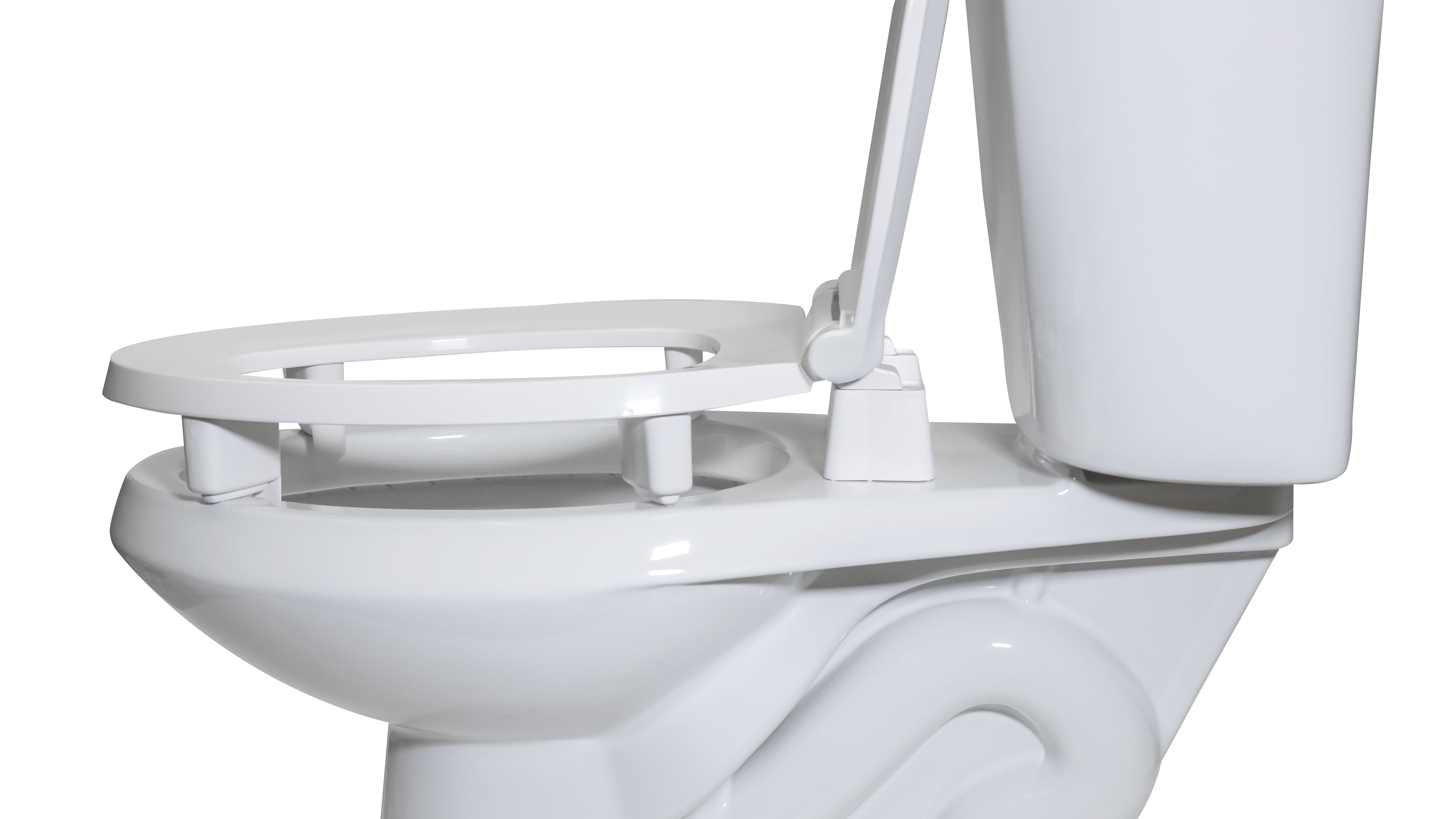 CENTOCO GR3L800STS-001 Toilet Seat, With Cover, Plastic, Elongated, White