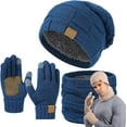 thumbnail image 1 of Ardenknit Winter Set, 3 Piece Set Windproof Knit Hat, Cap and Scarf Gloves, for Cold Weather, 1 of 8