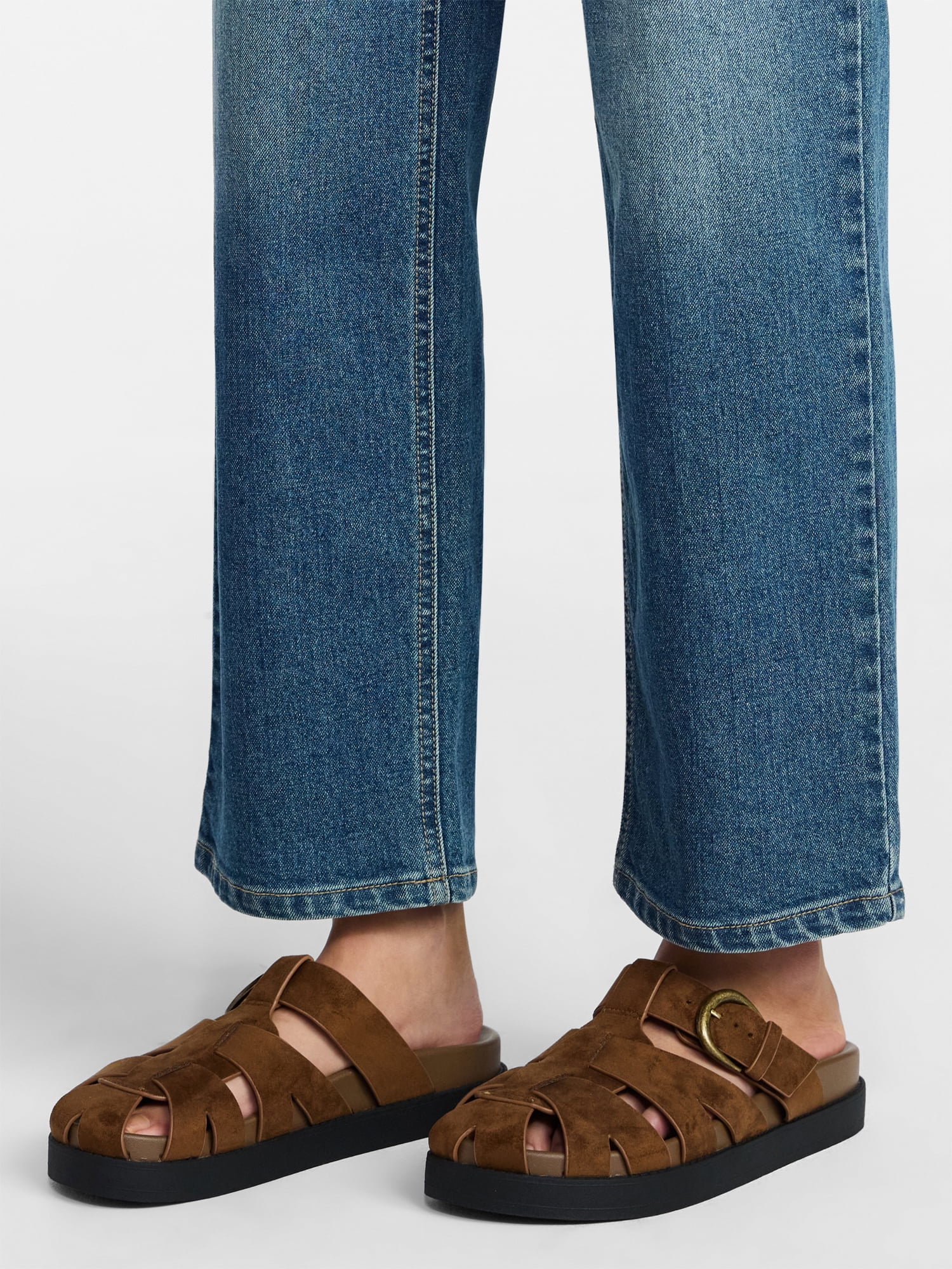 No Boundaries Faux Suede Fisherman Clogs, Women's