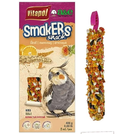 UPC: 0644472006209 | AE Cage Company Smakers Cockatiel Fruit Treat Sticks