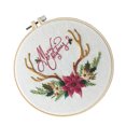 thumbnail image 2 of Matsuzay Kit de inicio de punto de bordado de Navidad DIY patrón de Navidad hecho a mano bordado de tela aro principiante bordado punto de cruz Artesanía S337 Matsuzay HA006931-01, 2 of 6
